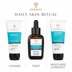 HERBISTA Gentle Hydrating Face Wash | Sulphate-Free Cleanser with Niacinamide & Vitamin C, Botanical Extracts | All Skin Types | 50 ml