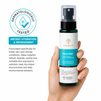 HERBISTA Hydrating & Radiance Face Mist & Toner | With Chamomile Extract, Rose Extract, Cucumber, Vitamin C, Hyaluronic Acid & Niacinamide | Instant Hydration, Radiant & Refreshed Skin | Alcohol-Free Face Mist & Toner | Women & Men | 100 ml