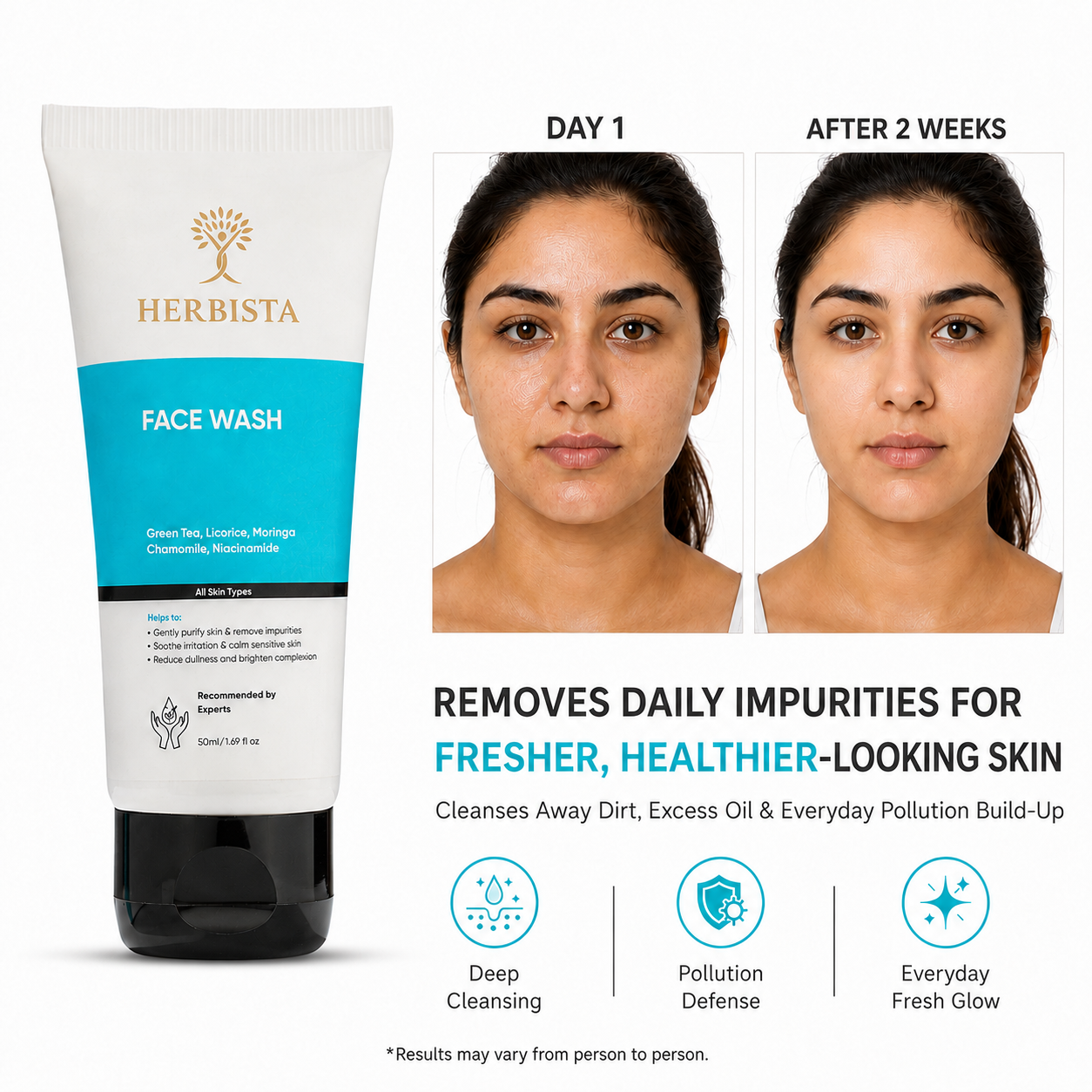 Hydrating Brightening Face Wash | Niacinamide + Vitamin C