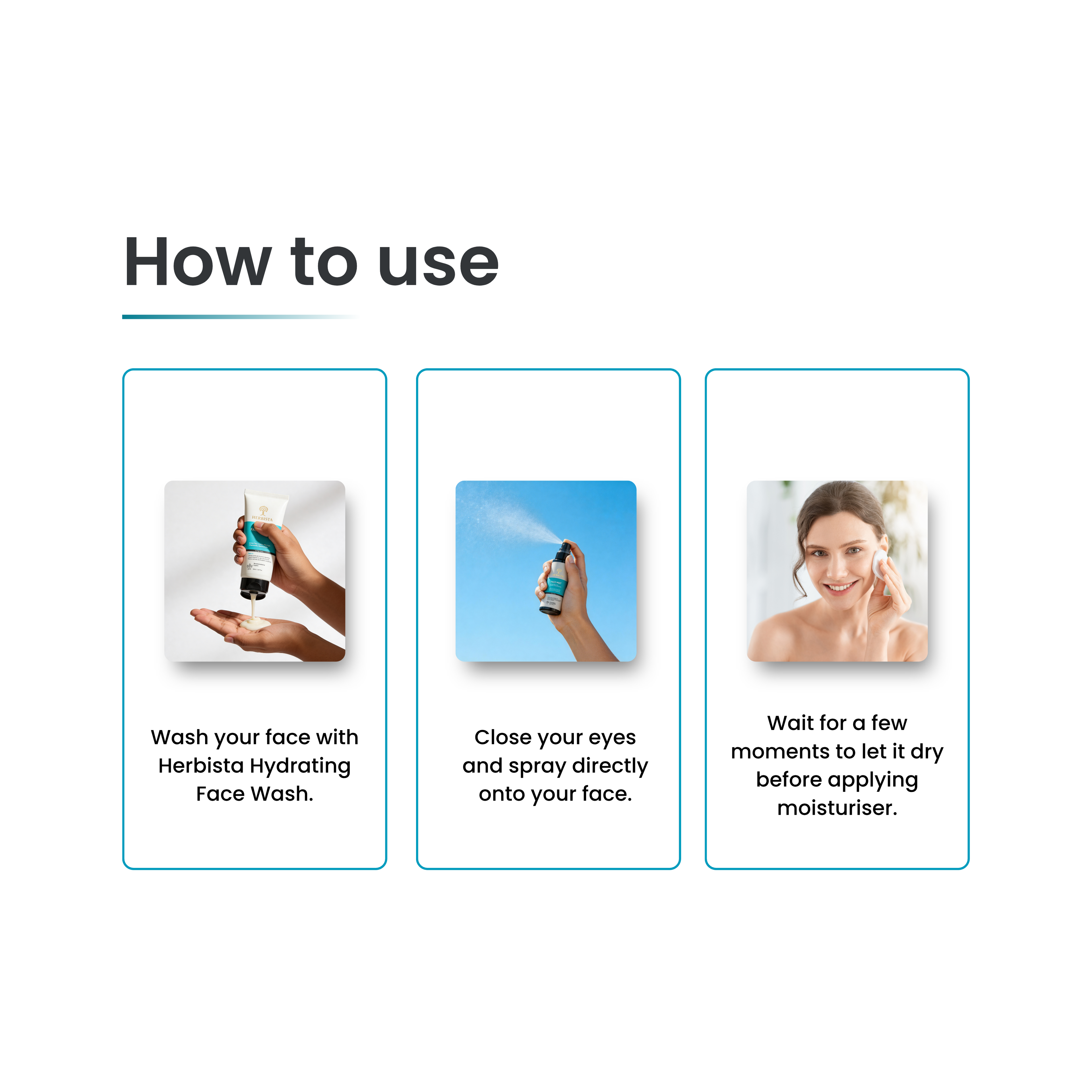 HERBISTA Hydrating & Radiance Face Mist & Toner | With Chamomile Extract, Rose Extract, Cucumber, Vitamin C, Hyaluronic Acid & Niacinamide | Instant Hydration, Radiant & Refreshed Skin | Alcohol-Free Face Mist & Toner | Women & Men | 100 ml