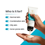 HERBISTA Gentle Hydrating Face Wash | Sulphate-Free Cleanser with Niacinamide & Vitamin C, Botanical Extracts | All Skin Types | 50 ml